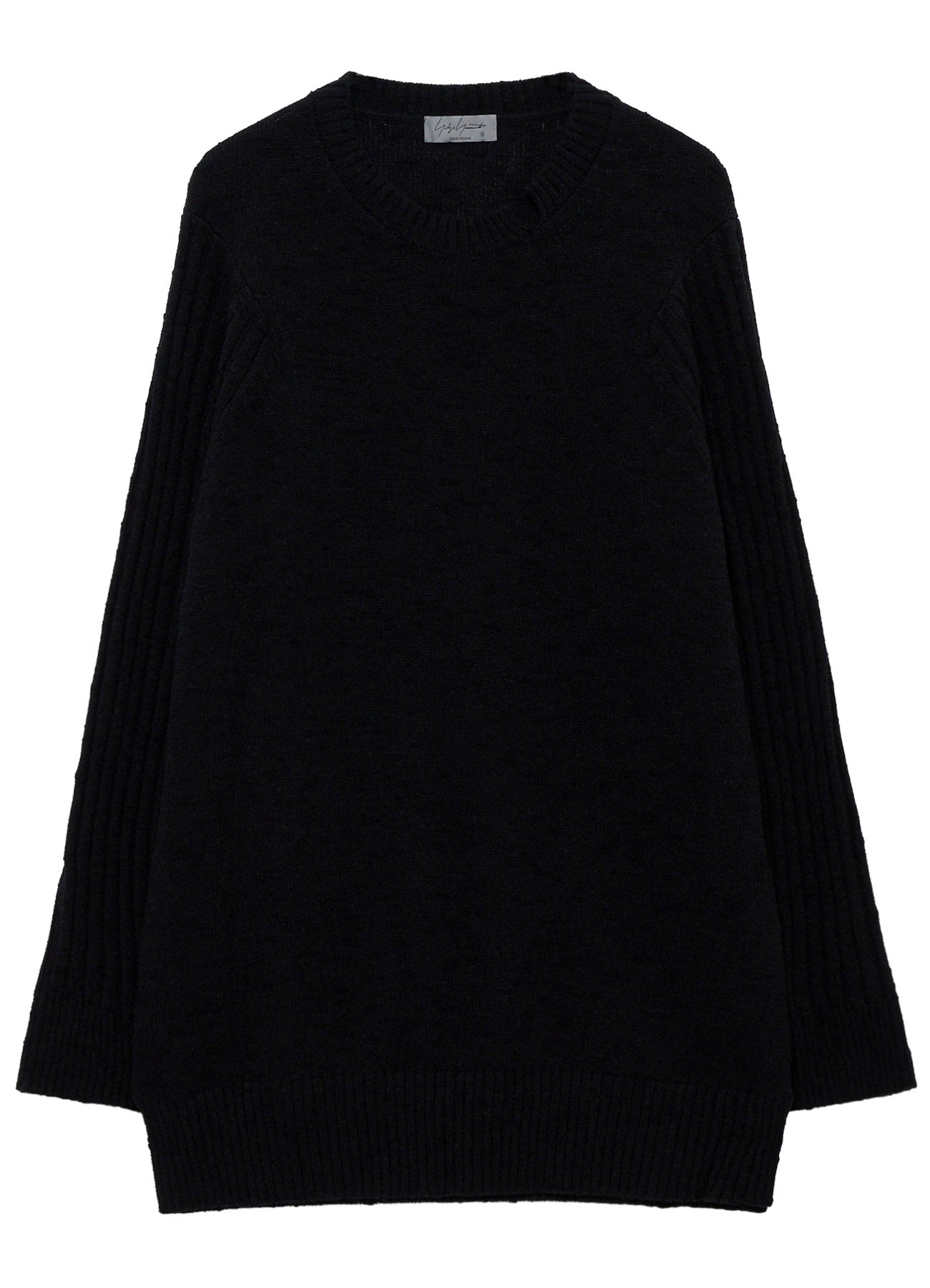 7G PLATING SINGLE JERSEY RIB ROUND NECK PO