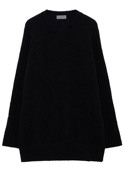 7G PLATING SINGLE JERSEY RIB ROUND NECK PO