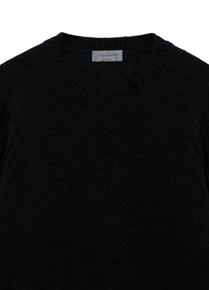 7G PLATING SINGLE JERSEY RIB ROUND NECK PO