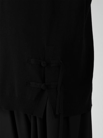 SINGLE JERSEY+CHINA BUTTON CHINA BUTTON ROUND NECK PO