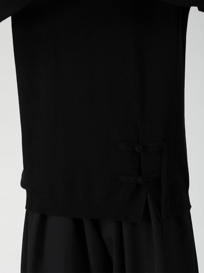SINGLE JERSEY+CHINA BUTTON CHINA BUTTON ROUND NECK PO