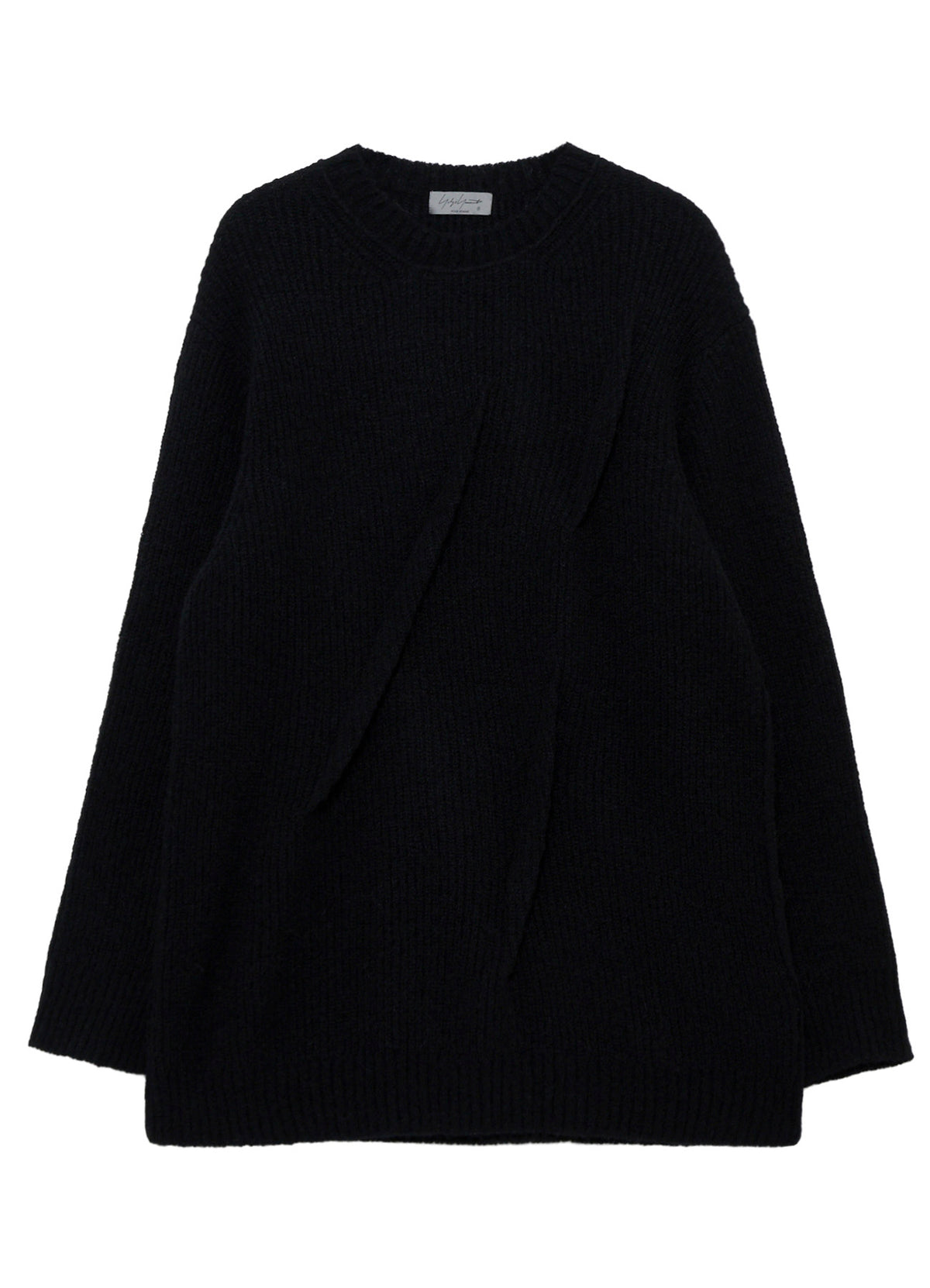 HALF CARDIGAN+TUCK TUCK ROUND NECK PO
