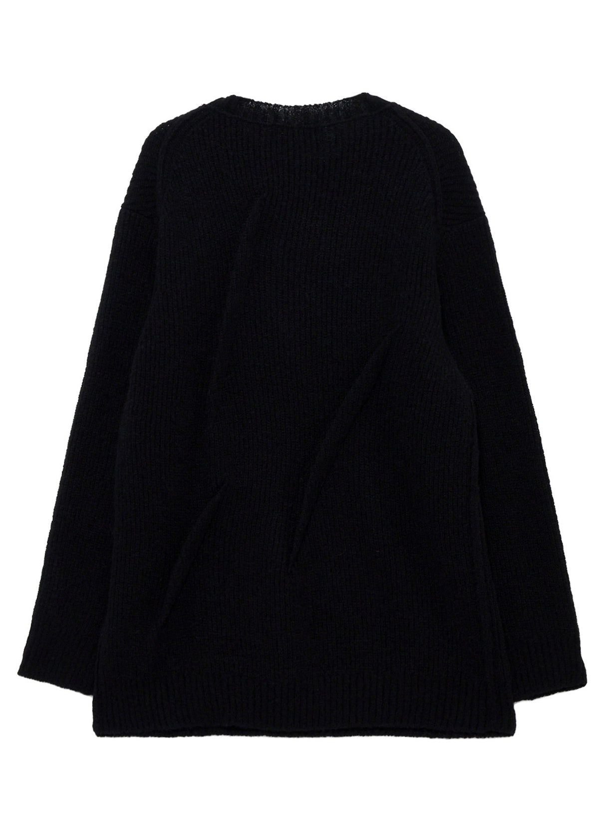 HALF CARDIGAN+TUCK TUCK ROUND NECK PO