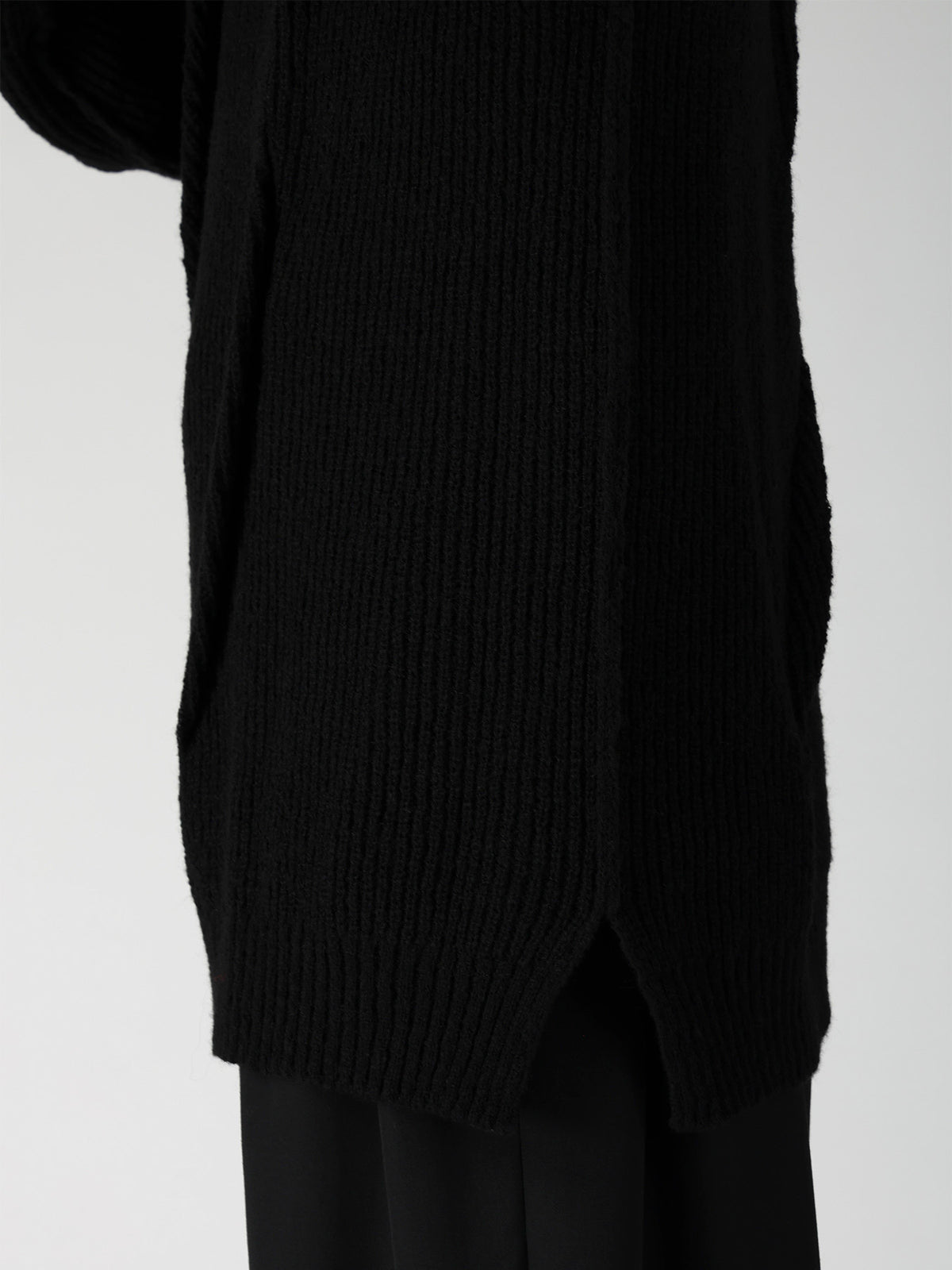 HALF CARDIGAN+TUCK TUCK TURTLE NECK PO