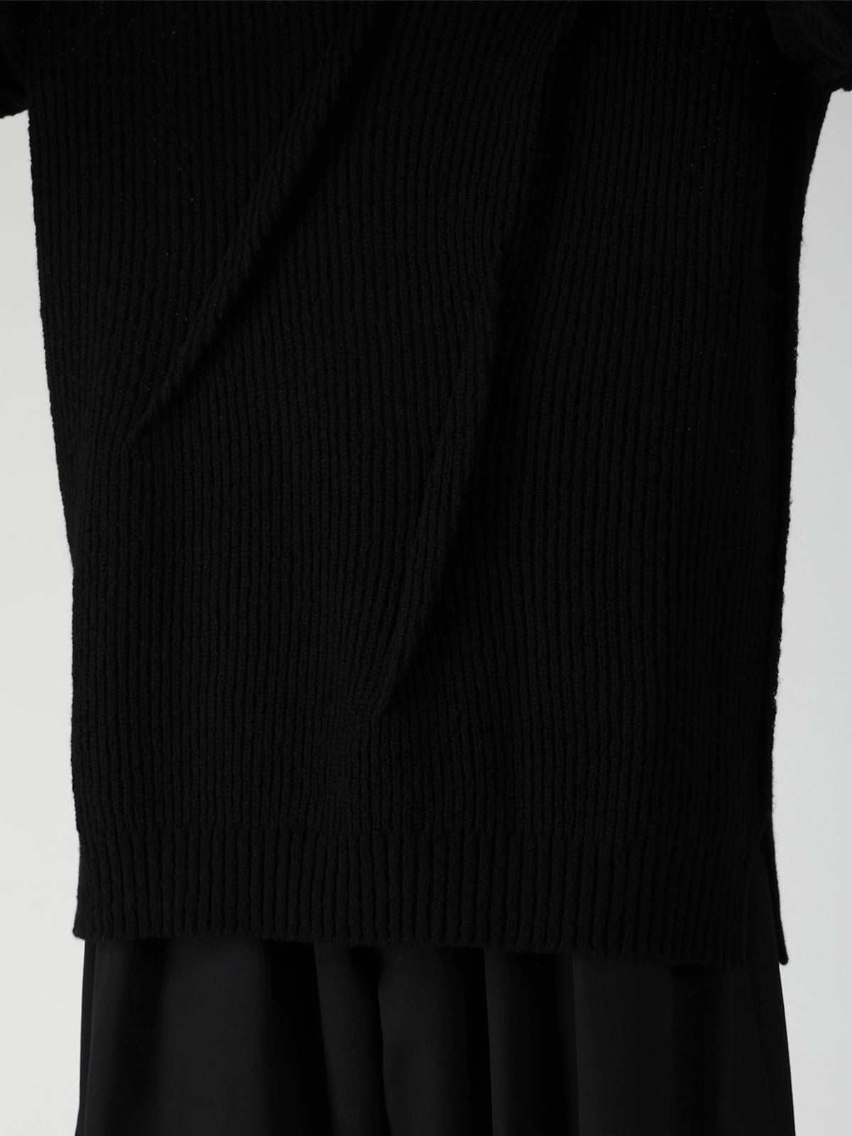 HALF CARDIGAN+TUCK TUCK TURTLE NECK PO