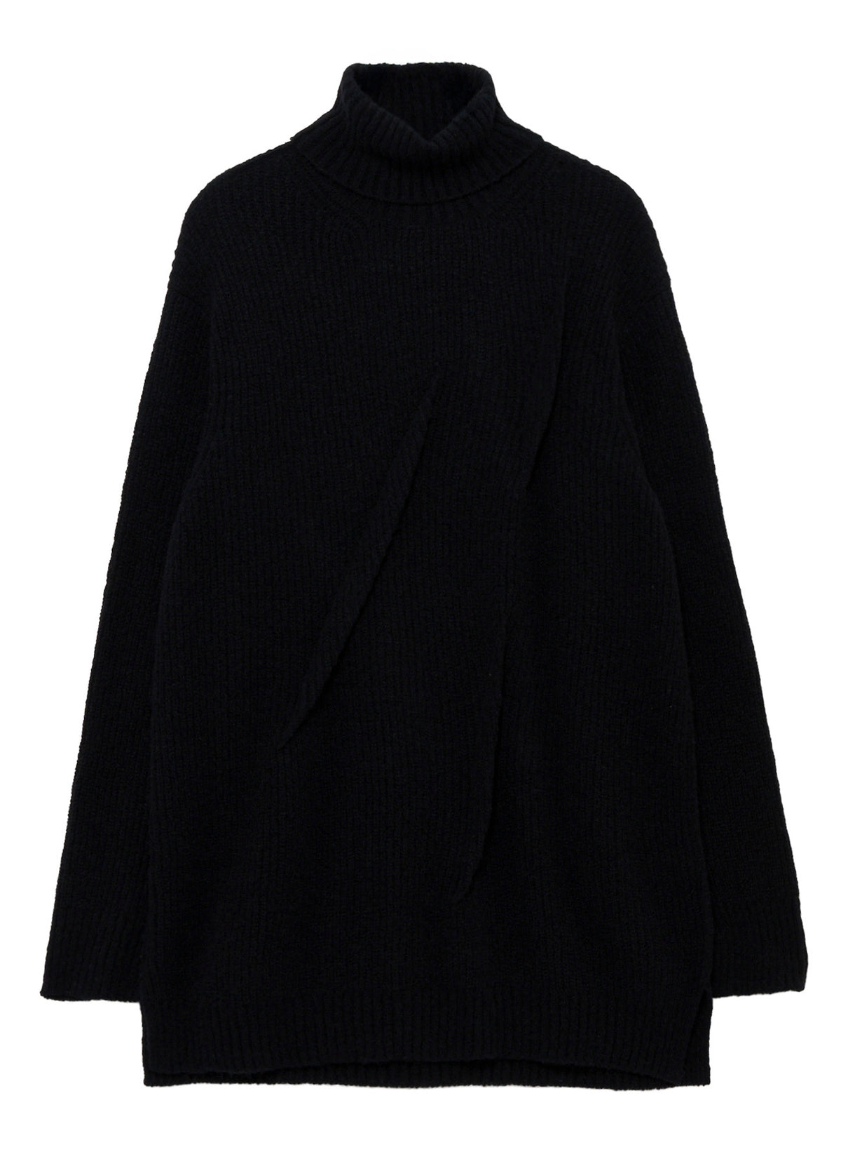 HALF CARDIGAN+TUCK TUCK TURTLE NECK PO