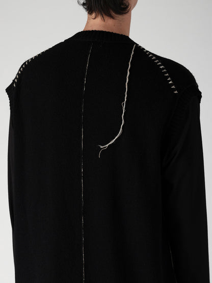 SINGLE JERSEY+EMBROIDERY EMBROIDERY ROUND NECK VEST
