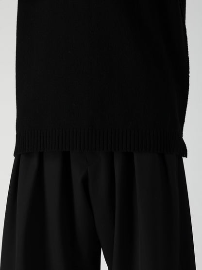 SINGLE JERSEY+EMBROIDERY EMBROIDERY ROUND NECK VEST