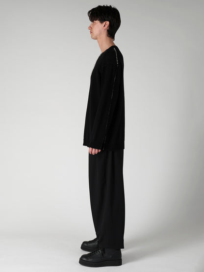SINGLE JERSEY+EMBROIDERY EMBROIDERY ROUND NECK PO