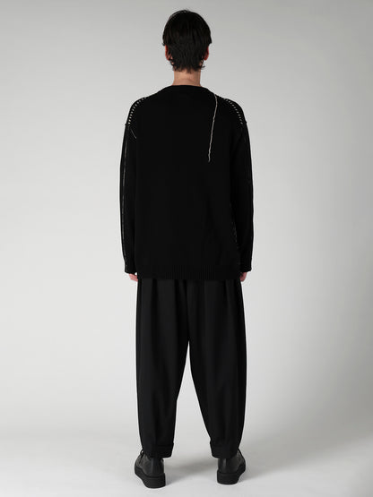 SINGLE JERSEY+EMBROIDERY EMBROIDERY ROUND NECK PO