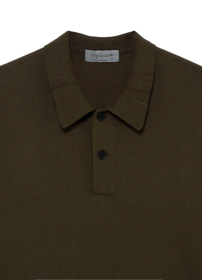 COTTON JERSEY KNIT POLO SHIRT