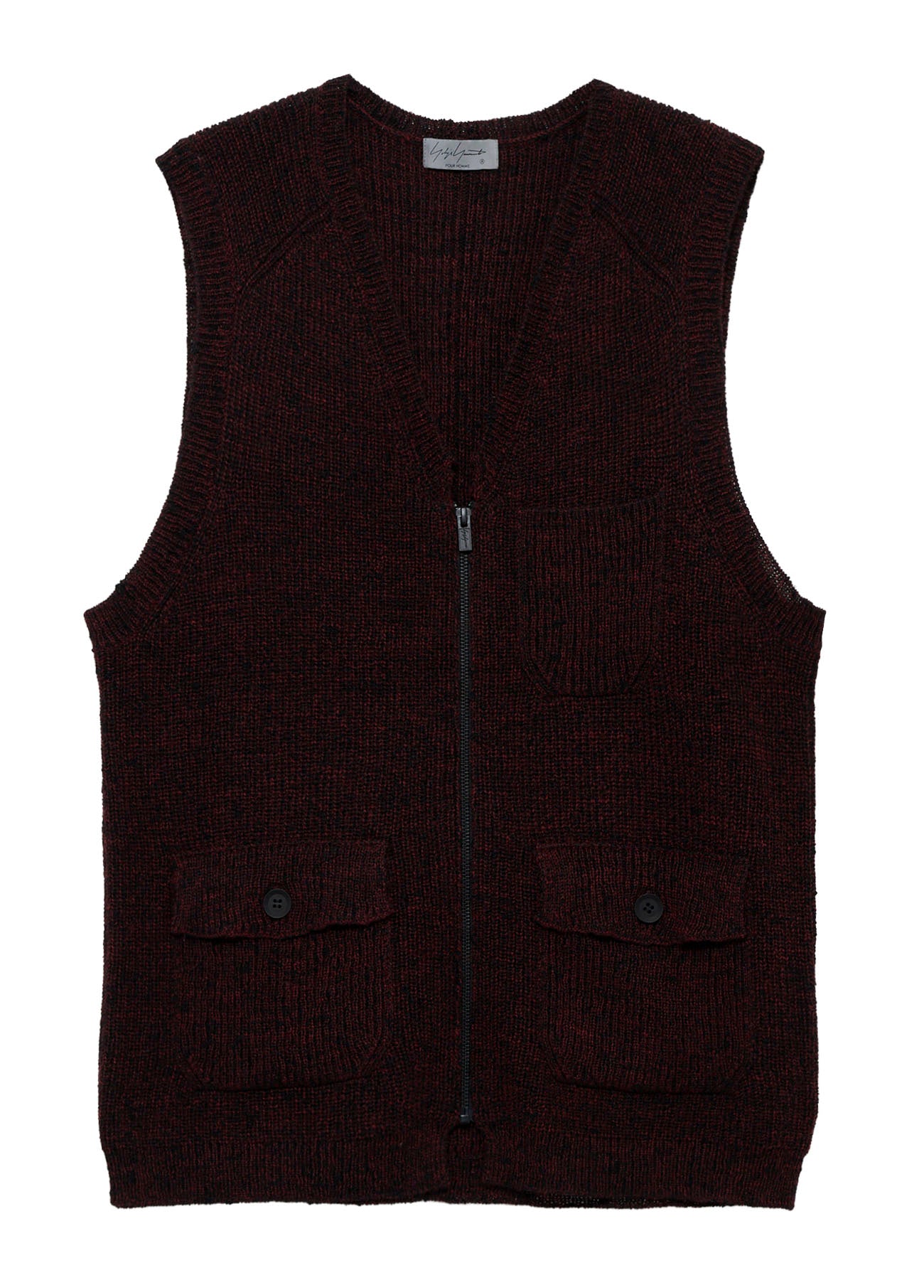 新品【BIBIY. 】CECILE PLEATS VEST PARALLELED HALF CARDIGAN POCKET DETAIL ZIP VEST – THE SHOP YOHJI