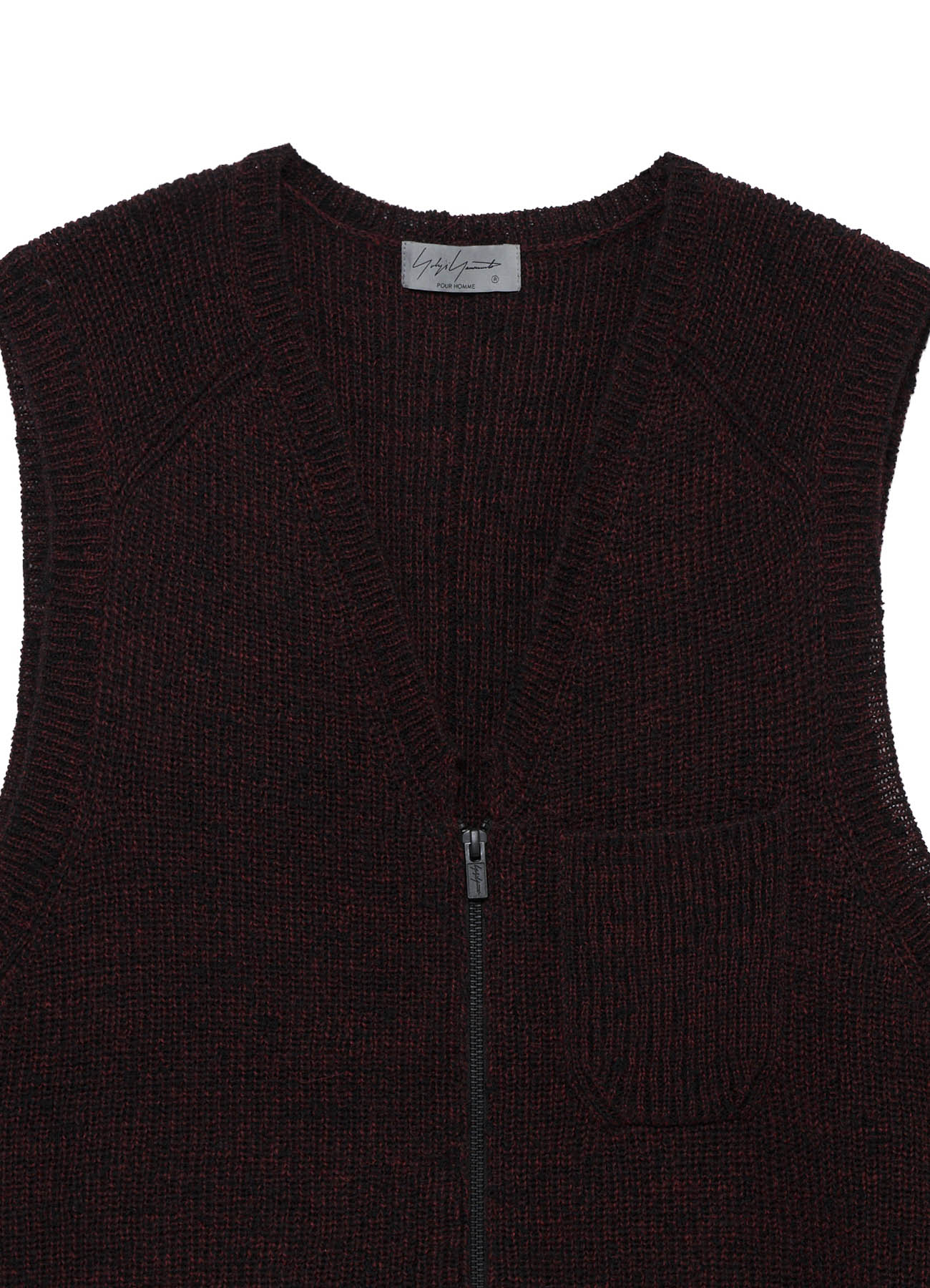 PARALLELED HALF CARDIGAN POCKET DETAIL ZIP VEST – THE SHOP YOHJI