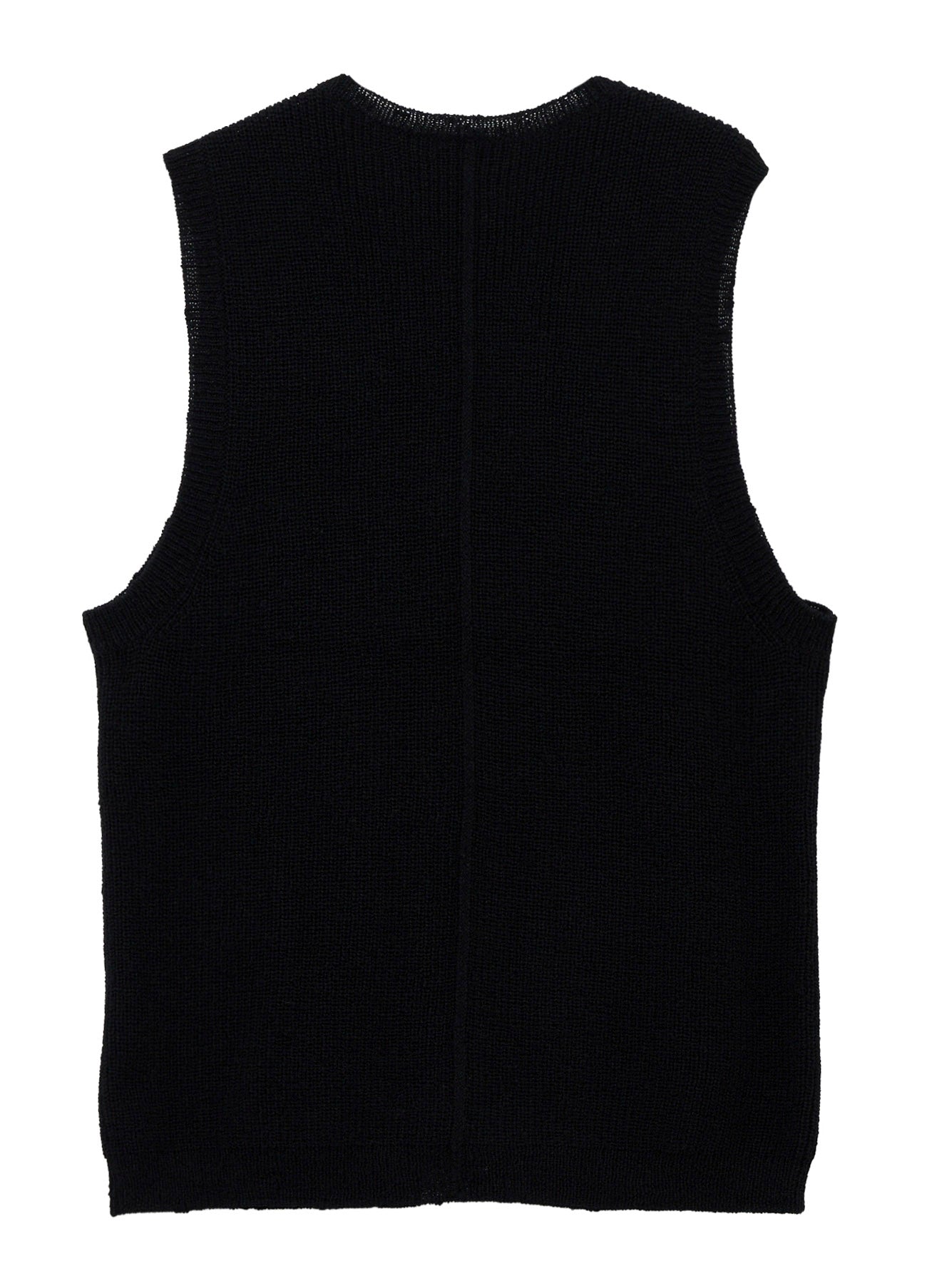 PARALLELED HALF CARDIGAN POCKET DETAIL ZIP VEST – THE SHOP YOHJI