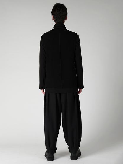 PARALLELED HALF CARDIGAN POCKET DETAIL ZIP VEST