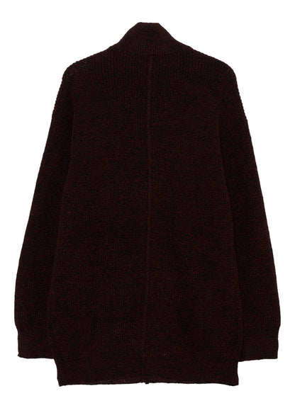 PARALLELED HALF CARDIGAN POCKET DETAIL ZIP BLOUZON