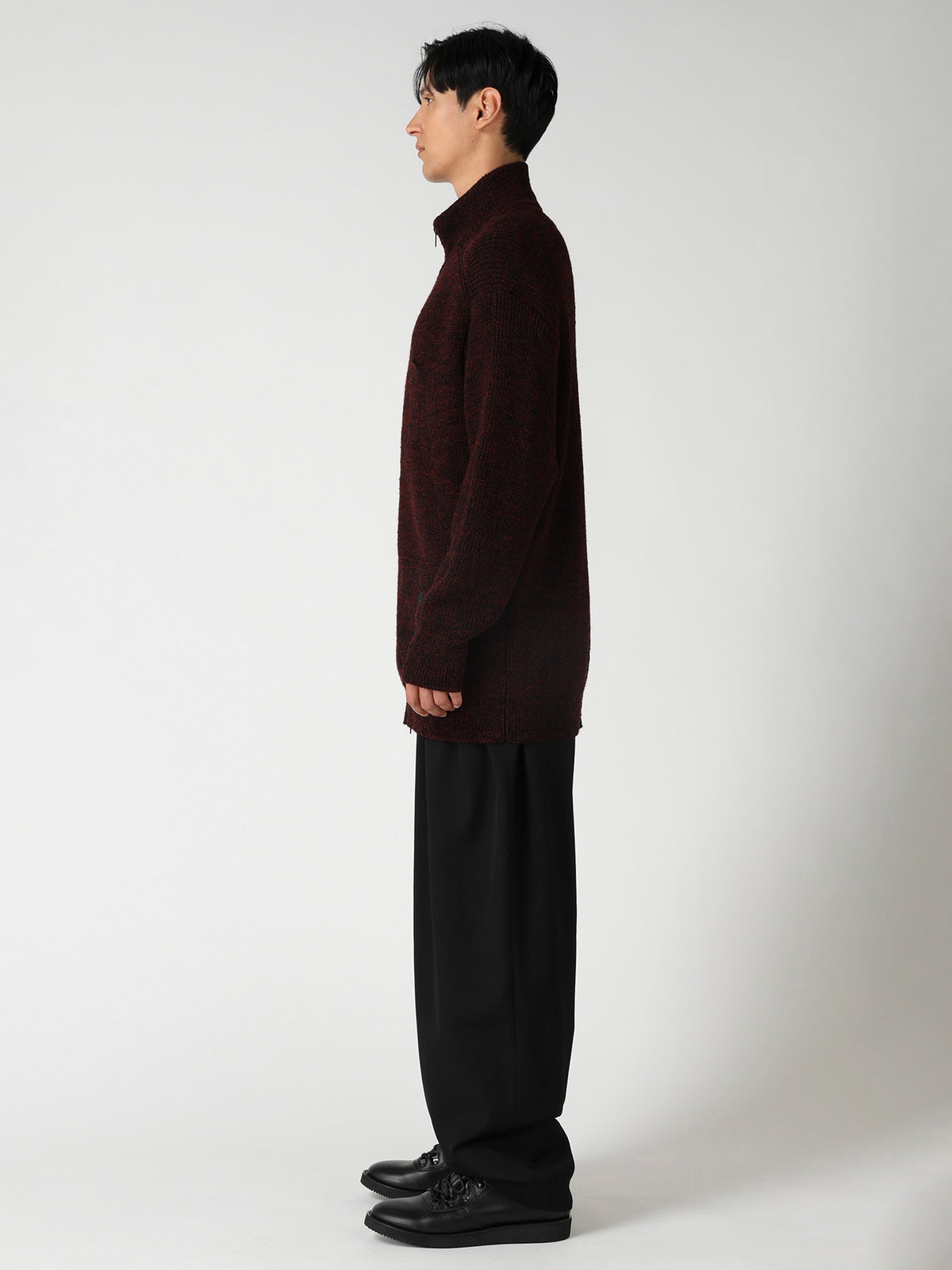 PARALLELED HALF CARDIGAN POCKET DETAIL ZIP BLOUZON