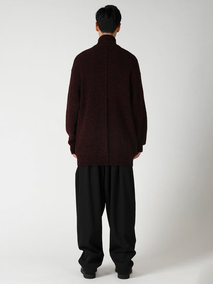 PARALLELED HALF CARDIGAN POCKET DETAIL ZIP BLOUZON