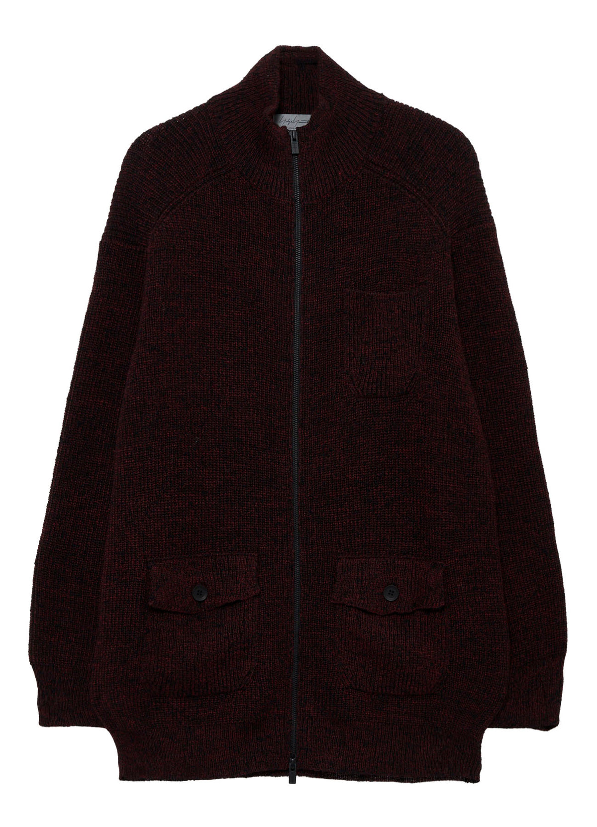 PARALLELED HALF CARDIGAN POCKET DETAIL ZIP BLOUZON