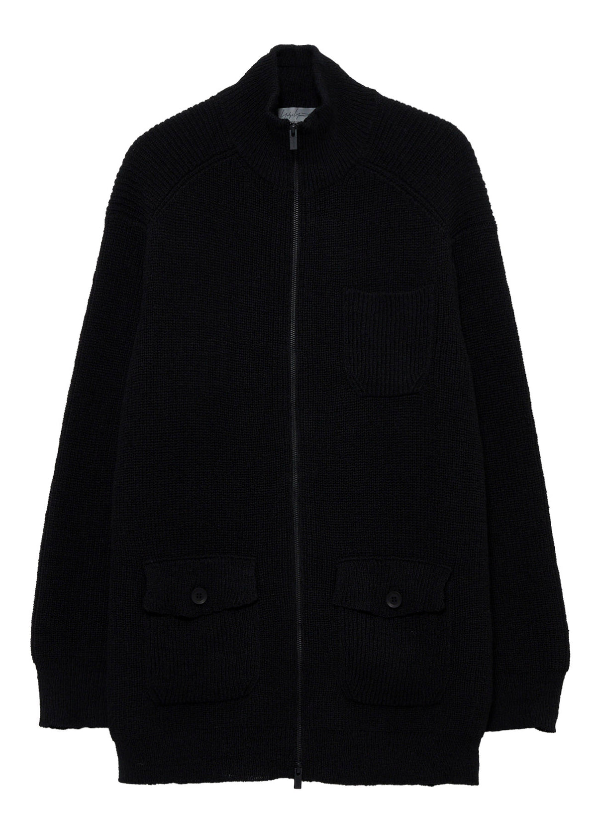 PARALLELED HALF CARDIGAN POCKET DETAIL ZIP BLOUZON