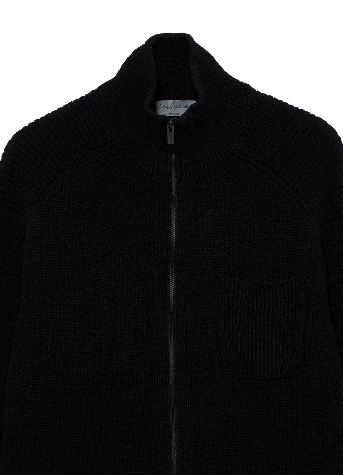 PARALLELED HALF CARDIGAN POCKET DETAIL ZIP BLOUZON