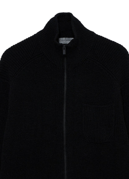 PARALLELED HALF CARDIGAN POCKET DETAIL ZIP BLOUZON