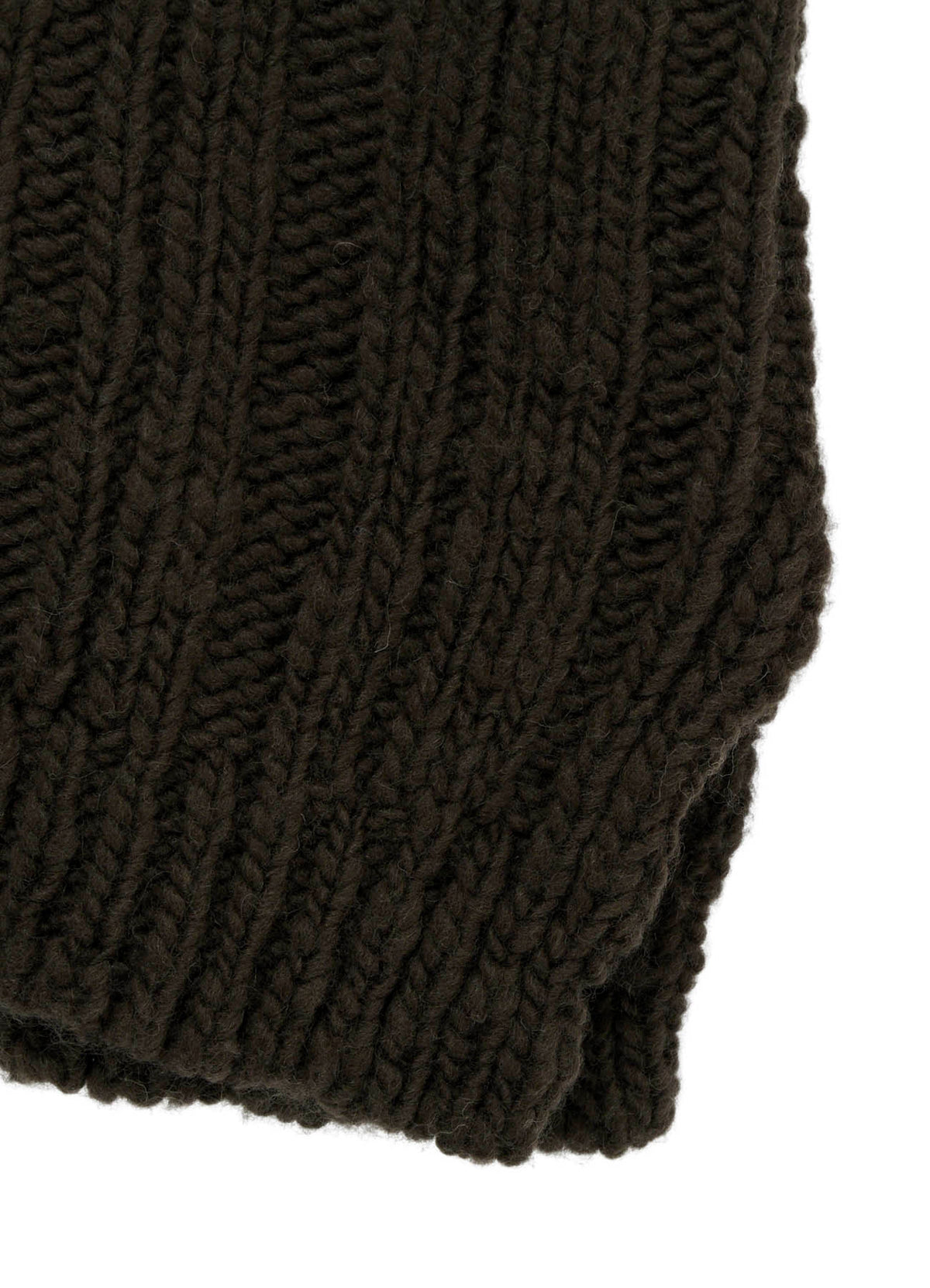 3G 1PLY RANDOM RIB HIGH NECK LONG CARDIGAN