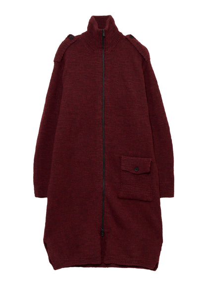SINGLE JERSEY SHOULDER EPAULET HIGH NECK LONG CD