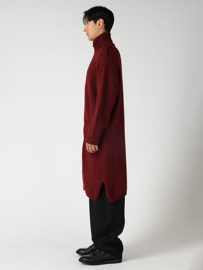 SINGLE JERSEY SHOULDER EPAULET HIGH NECK LONG CD