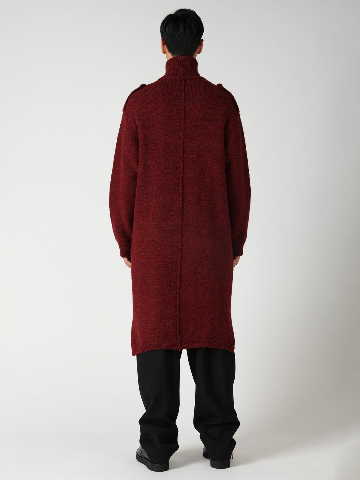 SINGLE JERSEY SHOULDER EPAULET HIGH NECK LONG CD