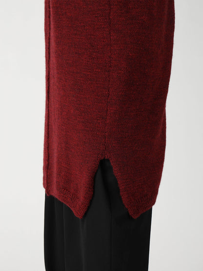 SINGLE JERSEY SHOULDER EPAULET HIGH NECK LONG CD