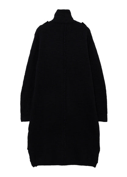 SINGLE JERSEY SHOULDER EPAULET HIGH NECK LONG CD