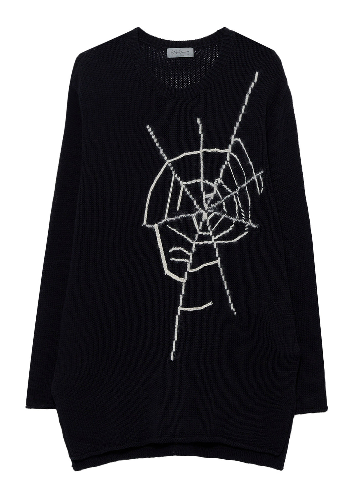 SPIDER WEB INTARSIA KNIT