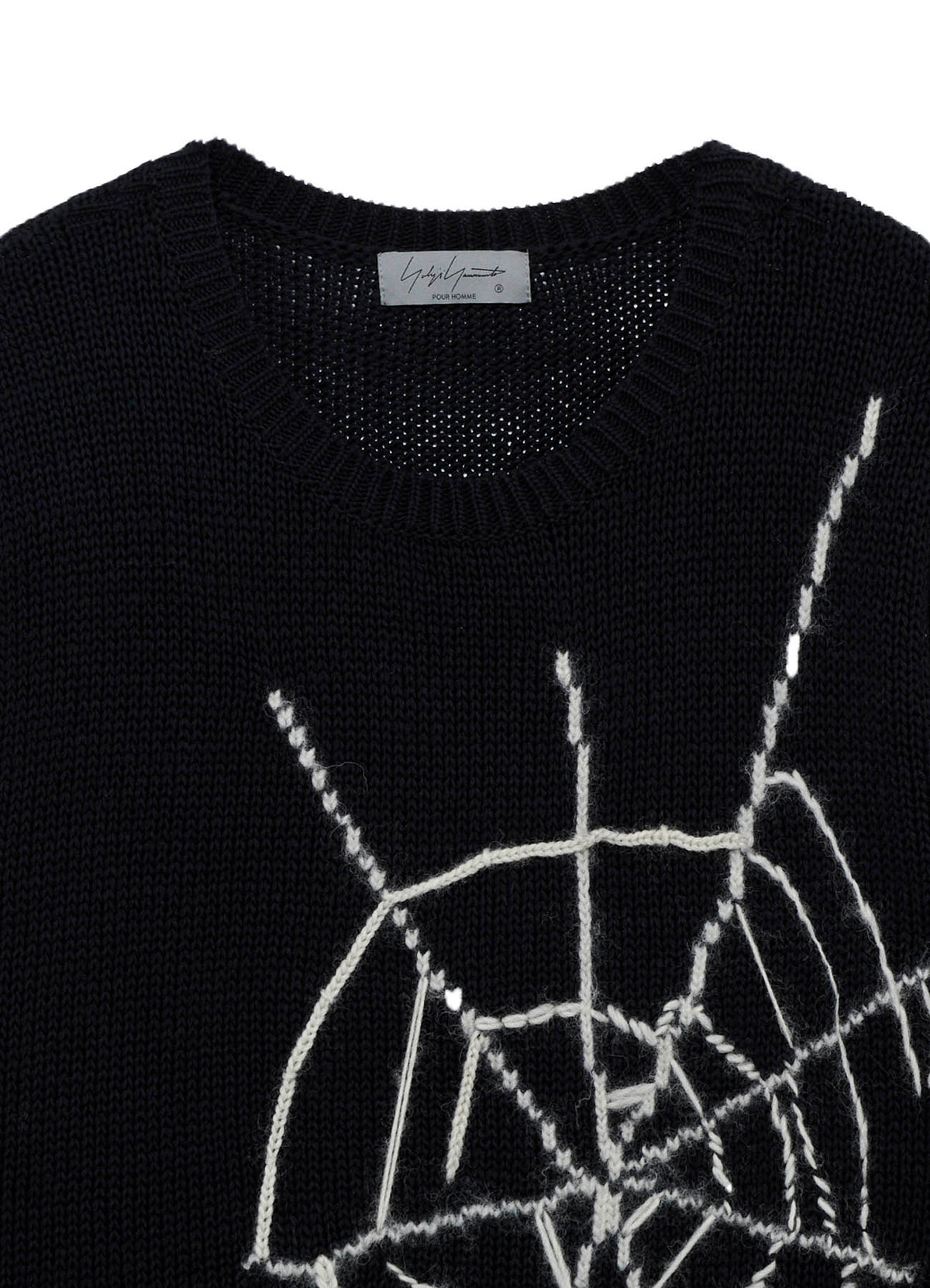 SPIDER WEB INTARSIA KNIT