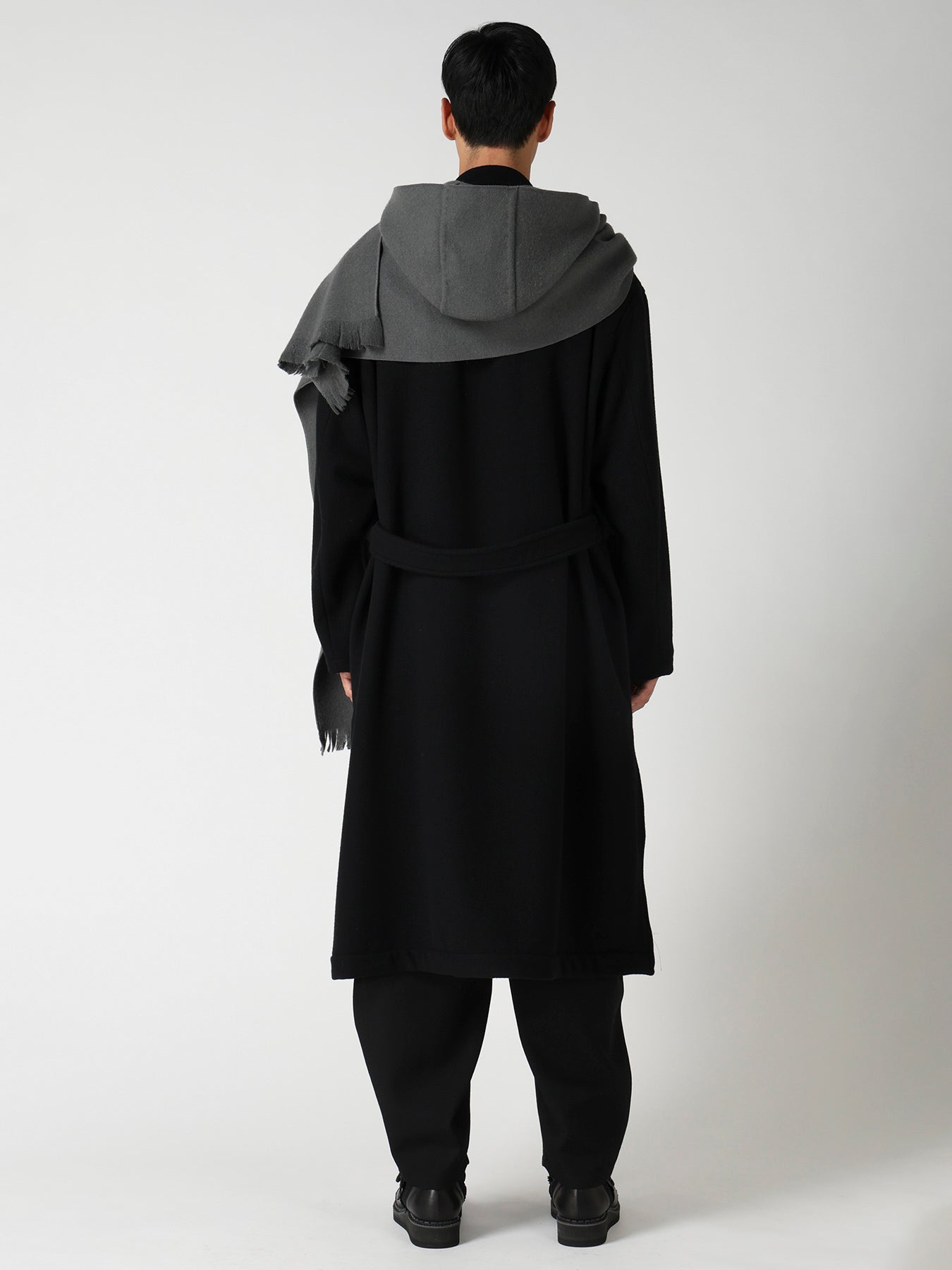MILLED WOOL HOOD STOLE – THE SHOP YOHJI YAMAMOTO