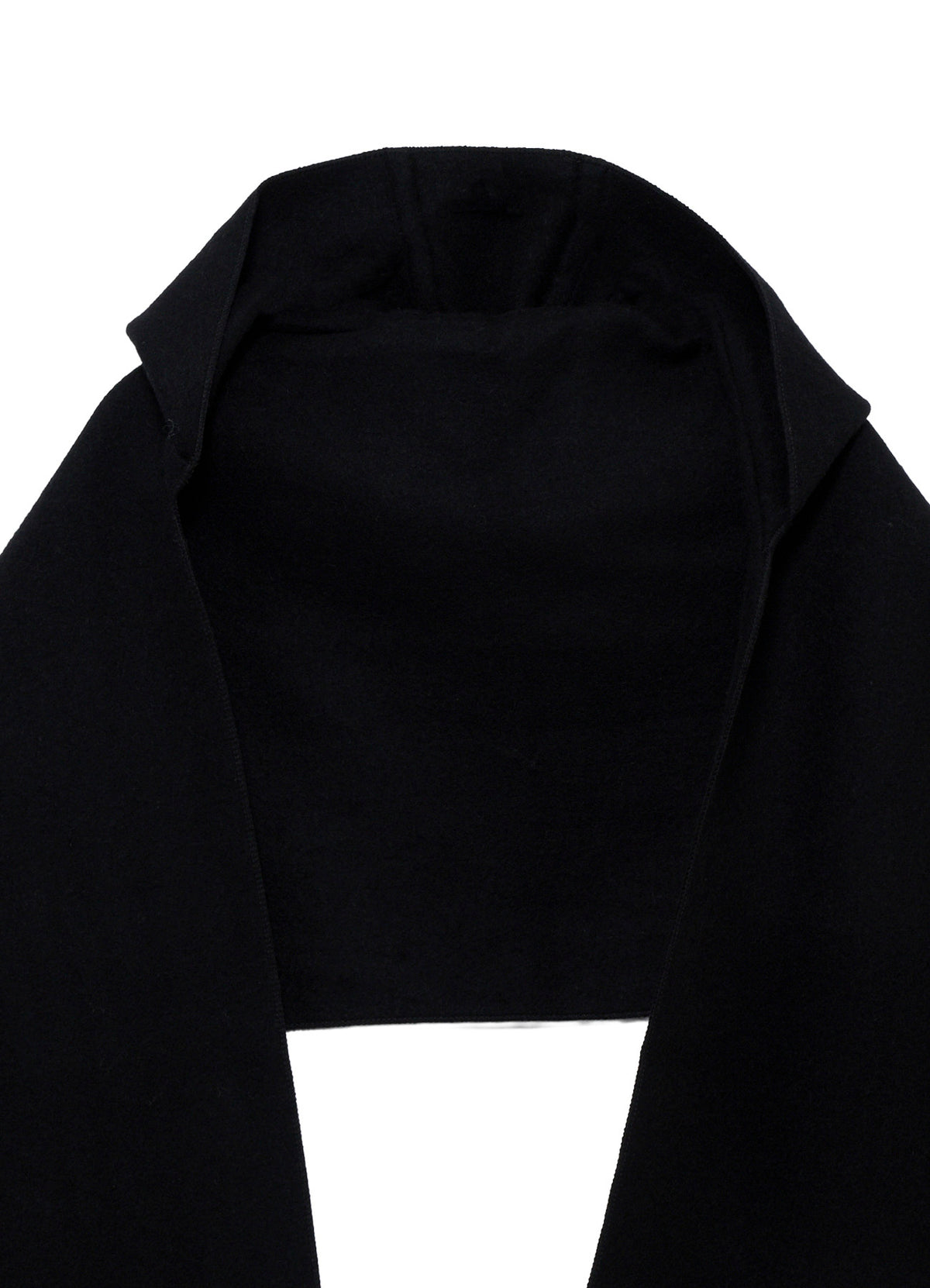 MILLED WOOL HOOD STOLE