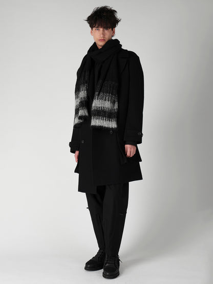 W/KID MOHAIR GATHER STRIPE STOLE