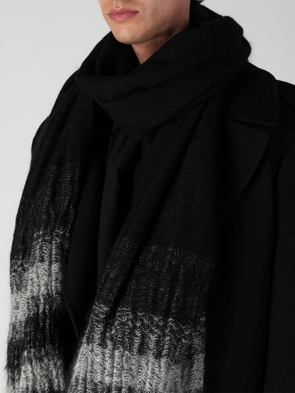 W/KID MOHAIR GATHER STRIPE STOLE