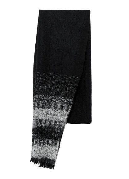 W/KID MOHAIR GATHER STRIPE STOLE