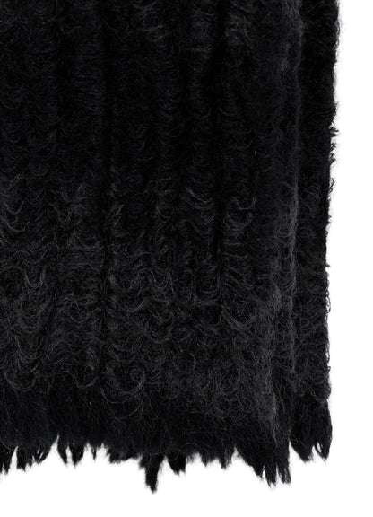 W/KID MOHAIR GATHER STRIPE STOLE