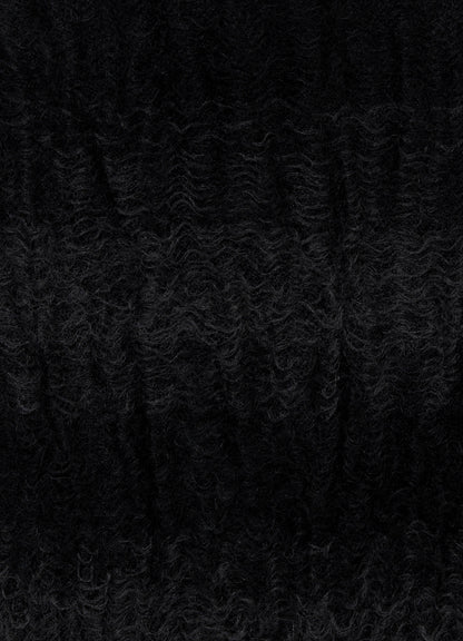 W/KID MOHAIR GATHER STRIPE STOLE