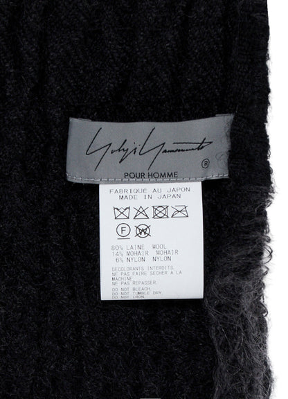 W/KID MOHAIR GATHER STRIPE STOLE