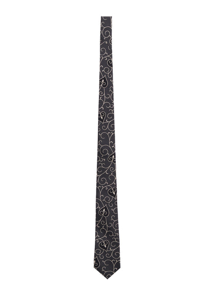 HEART SCROLL JQ DERBY TIE B