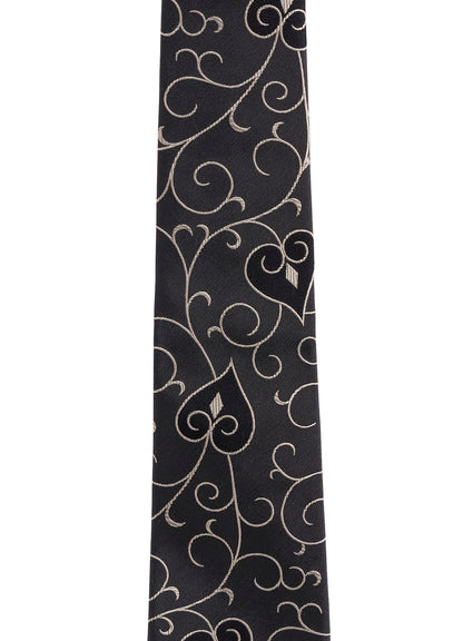 HEART SCROLL JQ DERBY TIE B