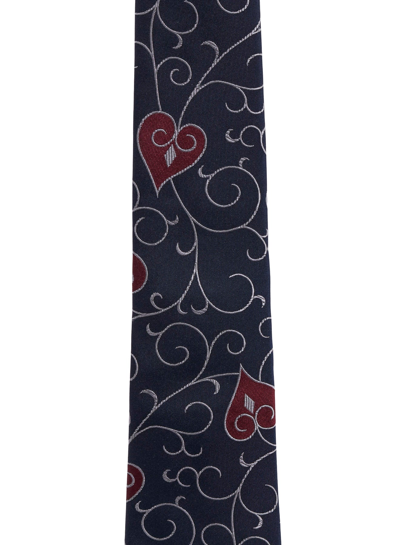 HEART SCROLL JQ DERBY TIE B