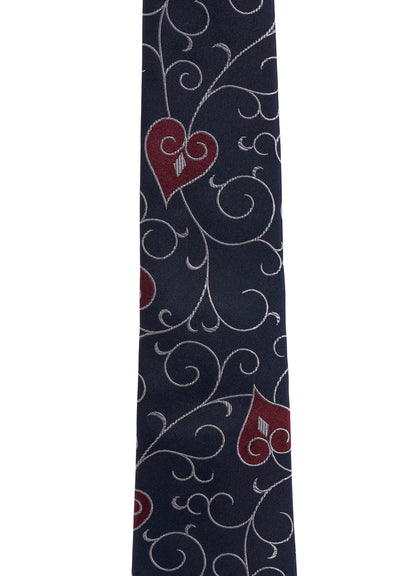 HEART SCROLL JQ DERBY TIE B