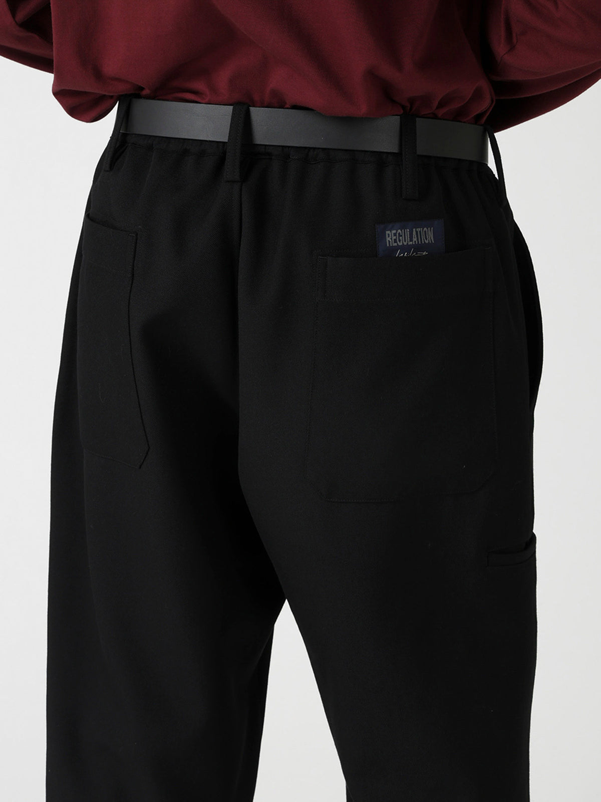 RE ARMY GABARDINE RIB SINGLE WELT POCKET PANTS