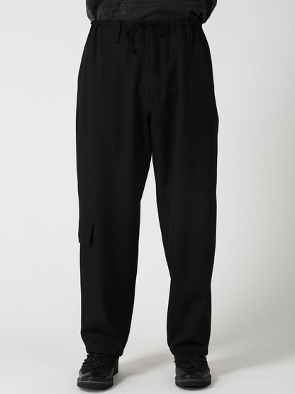 RE GABARDINE SIDE POCKET STRING PANTS