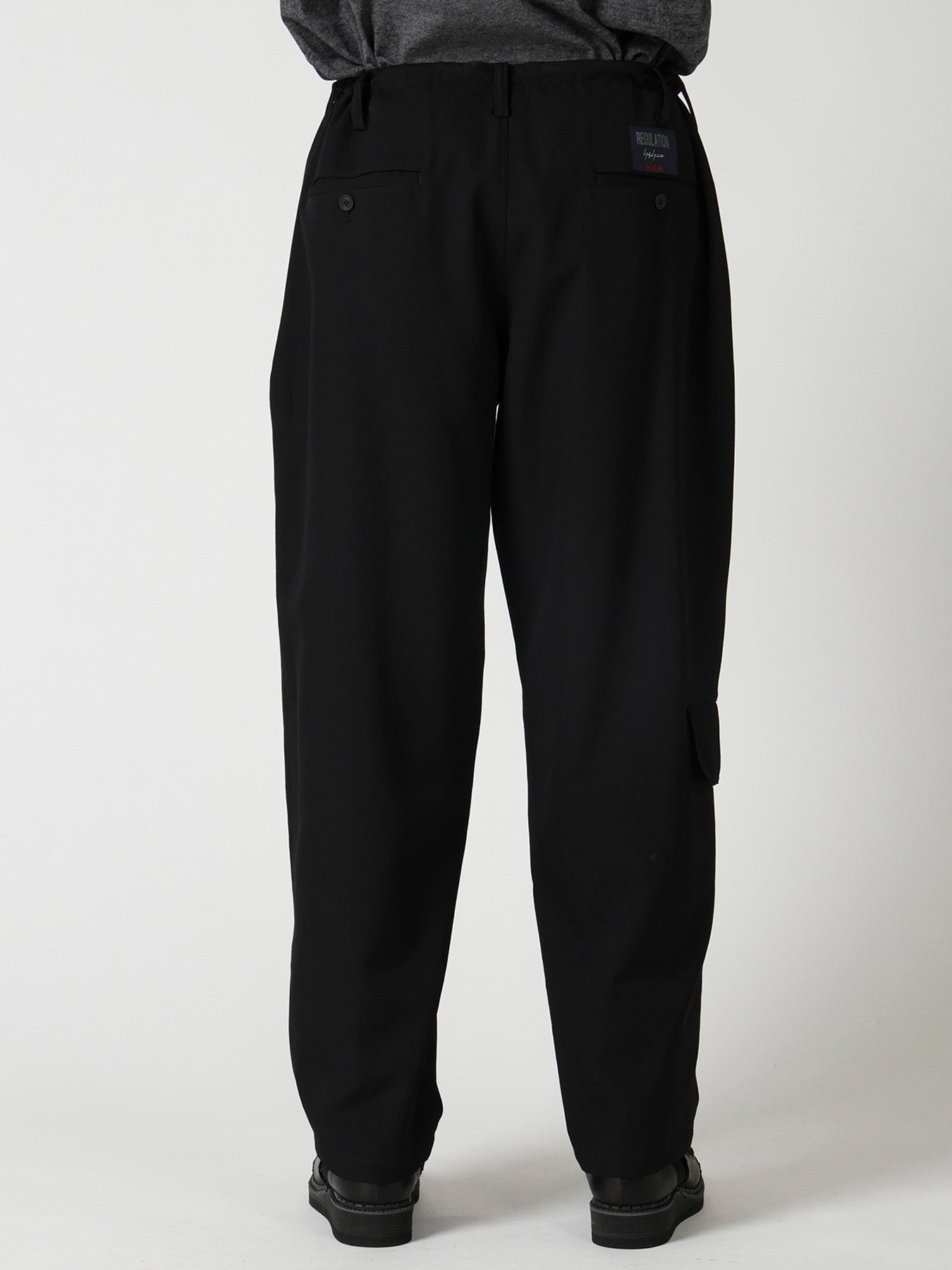 RE GABARDINE SIDE POCKET STRING PANTS
