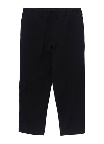 RE GABARDINE SIDE POCKET STRING PANTS